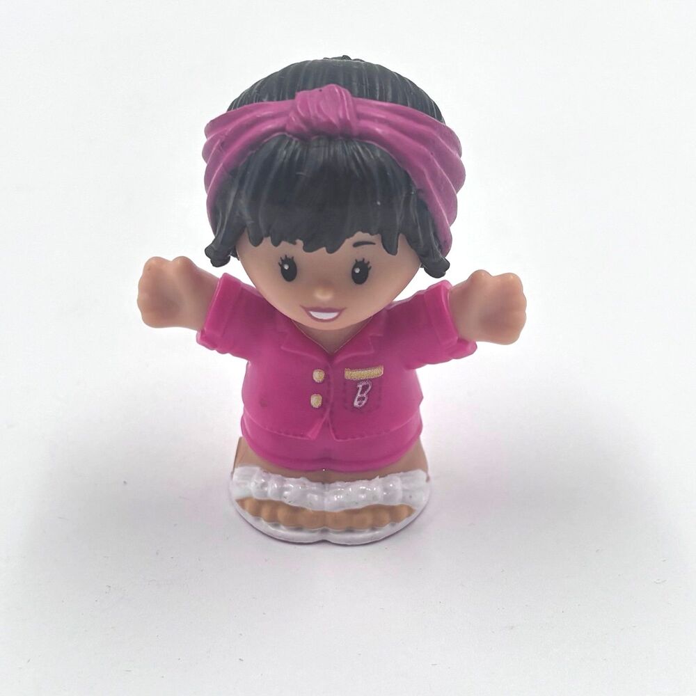 Fisher Price Little People Barbie Sleepover Asian Girl Pink Pajamas Figure